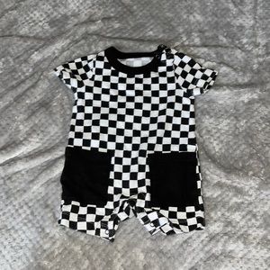Checkered Baby Outfit